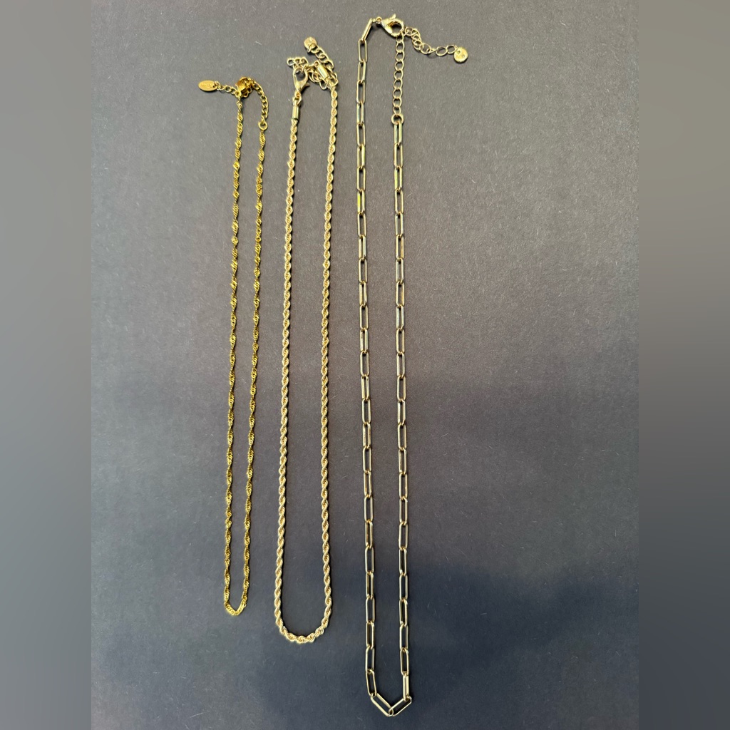 Gold Necklace Set- Stainless Steel